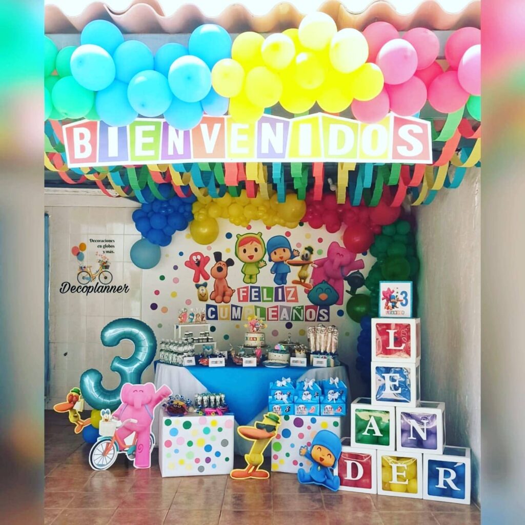 Fiesta de Pocoyo la mejor temática para un cumple infantil