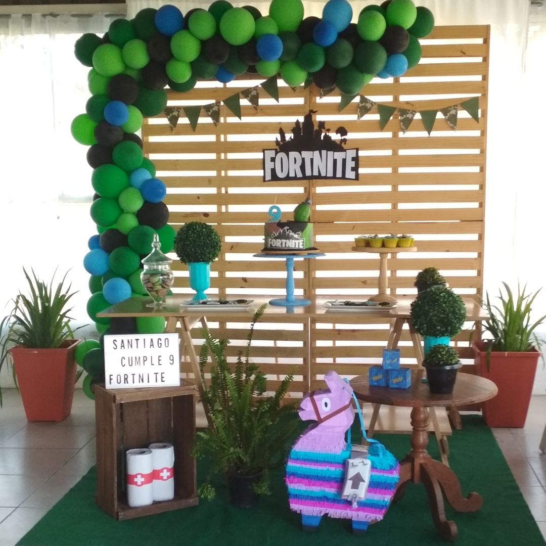 cumpleaños de fortnite decoracion