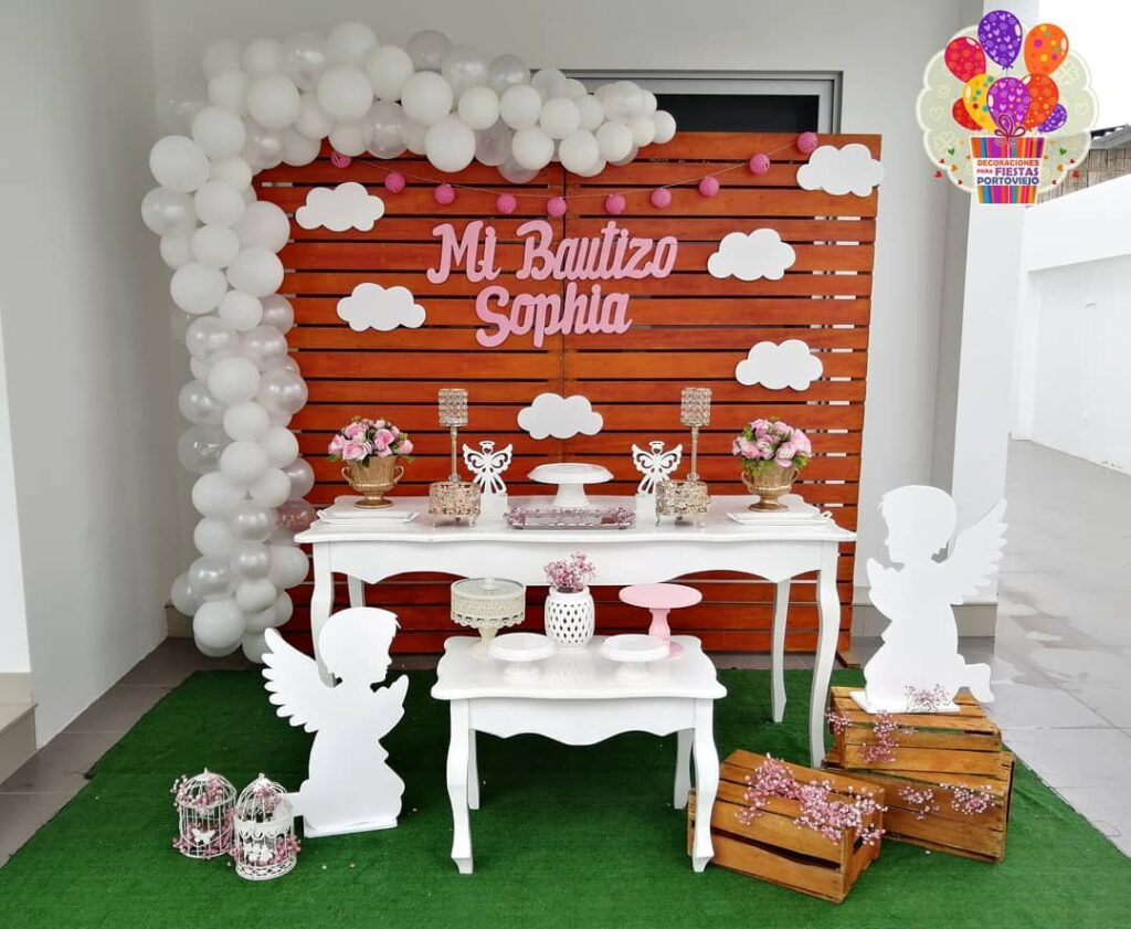 Decoración Bautizo Para Niña: Adornos, Pasteles, Invitaciones Y Más