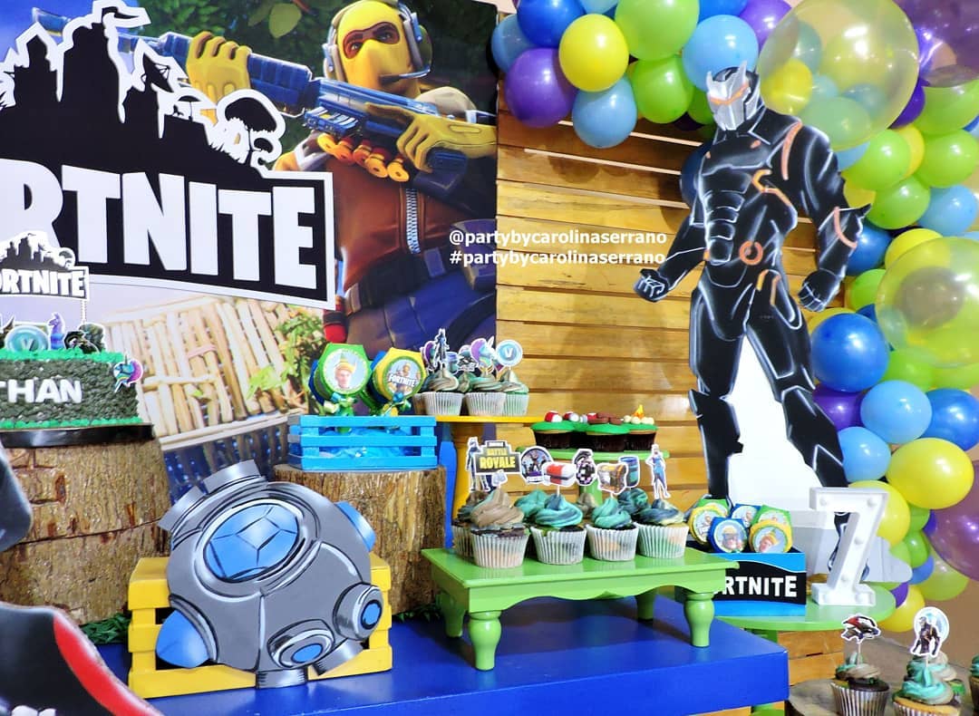 decoracion fortnite cumpleaños