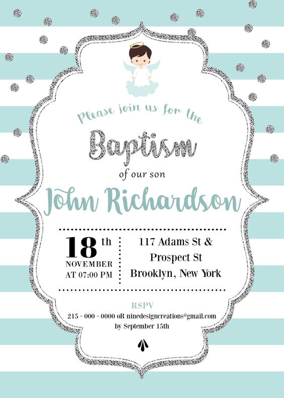 invitaciones de bautismo