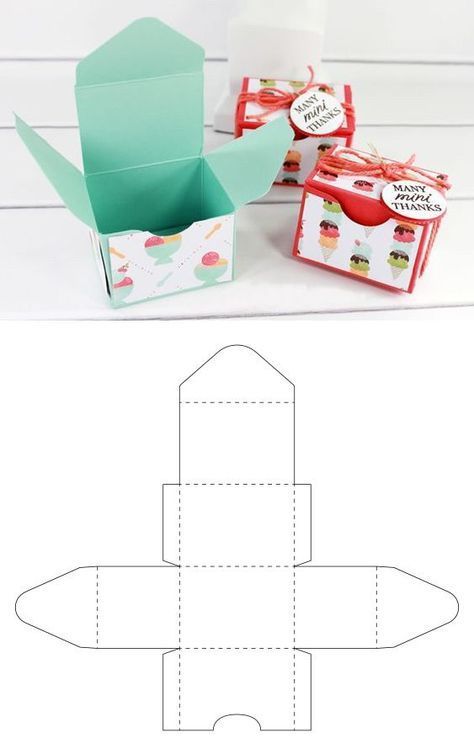 como hacer cajas de carton para el candy bar