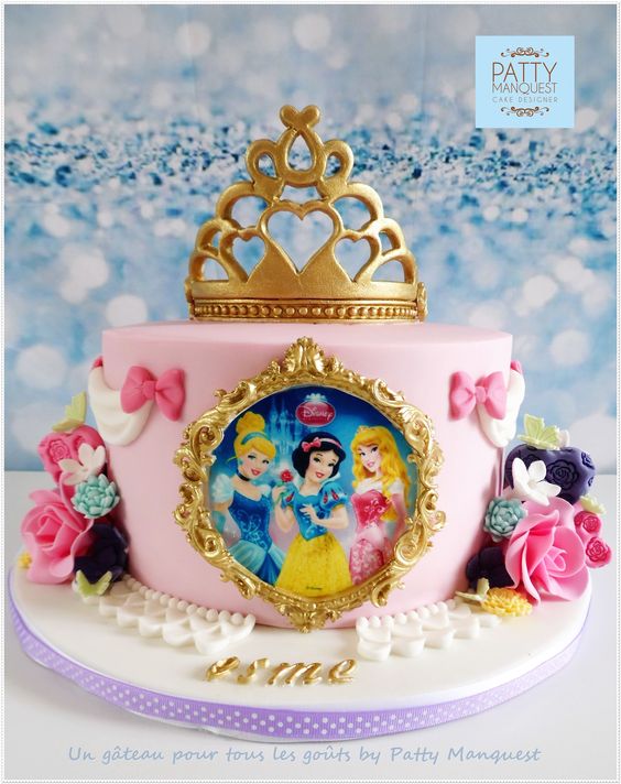tortas de princesas disney modernas 