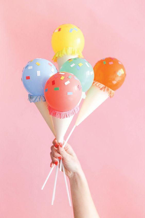 adornos para fiestas con globos