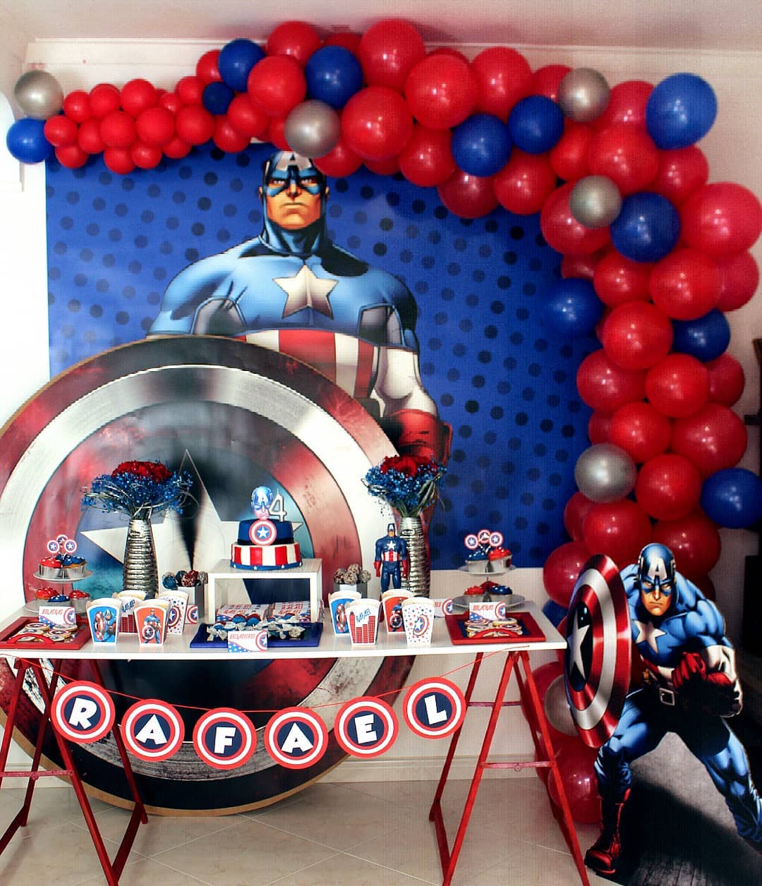Barbero Lo siento Fotoeléctrico Fiesta de Capitán América | Más de 50 Ideas para su decoración