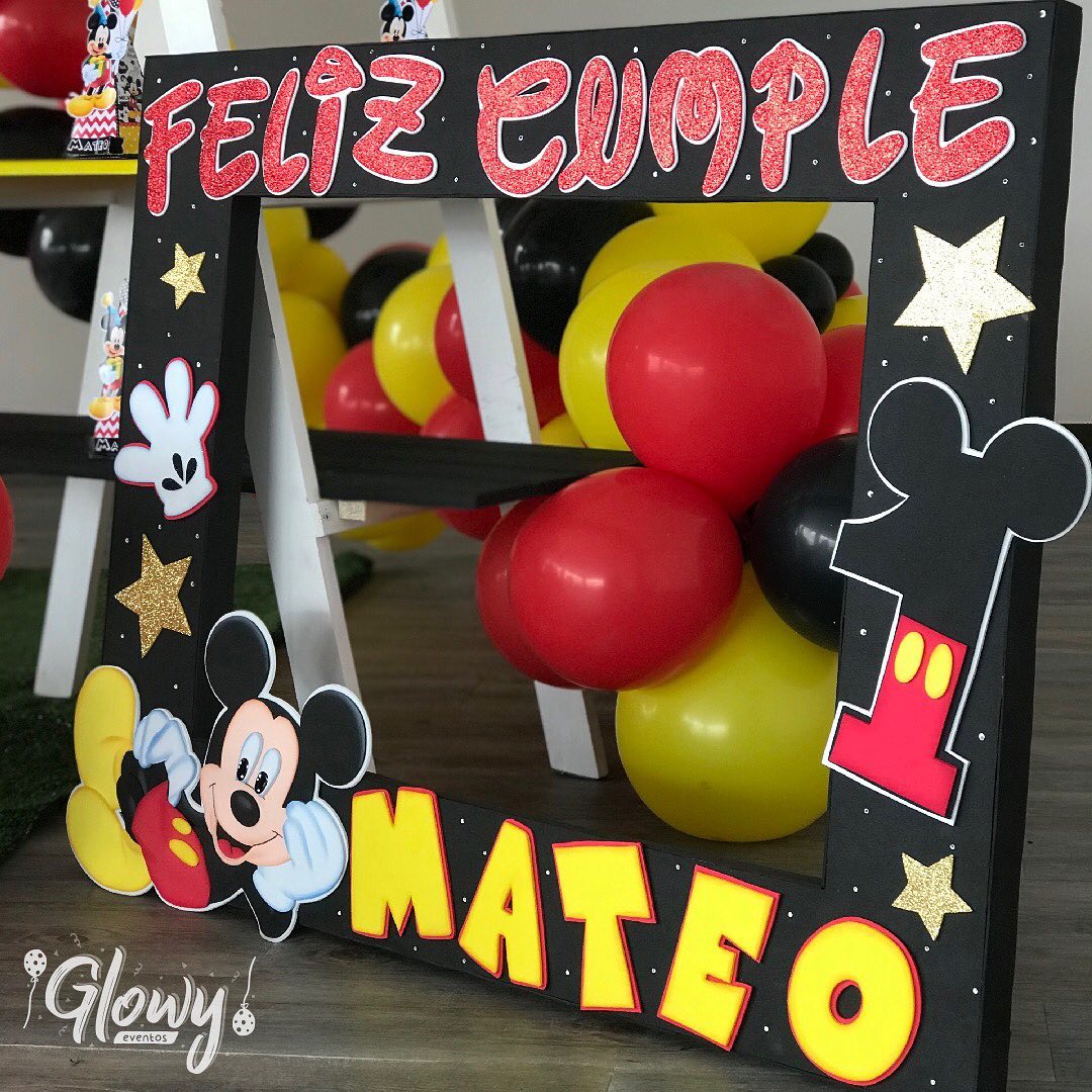  59 piezas de decoraciones de fiesta de cumpleaños para bebés  niños de 2 años de edad, tema de Mickey para decoración de fiesta de  cumpleaños para niños de 2 años (2º) 