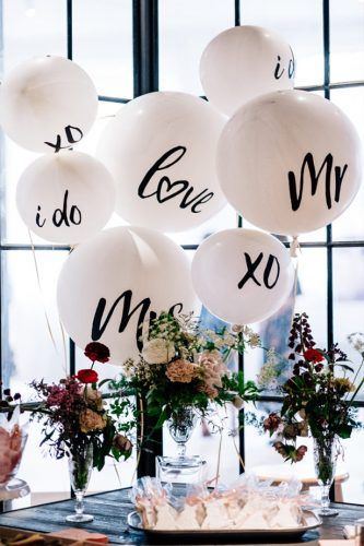 decoracion de boda con globos sencilla 