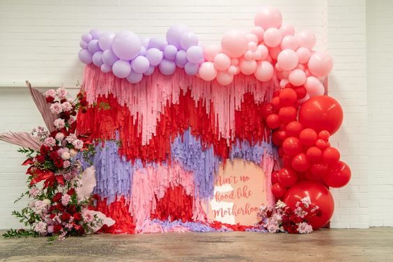 decoracion para mama con globos