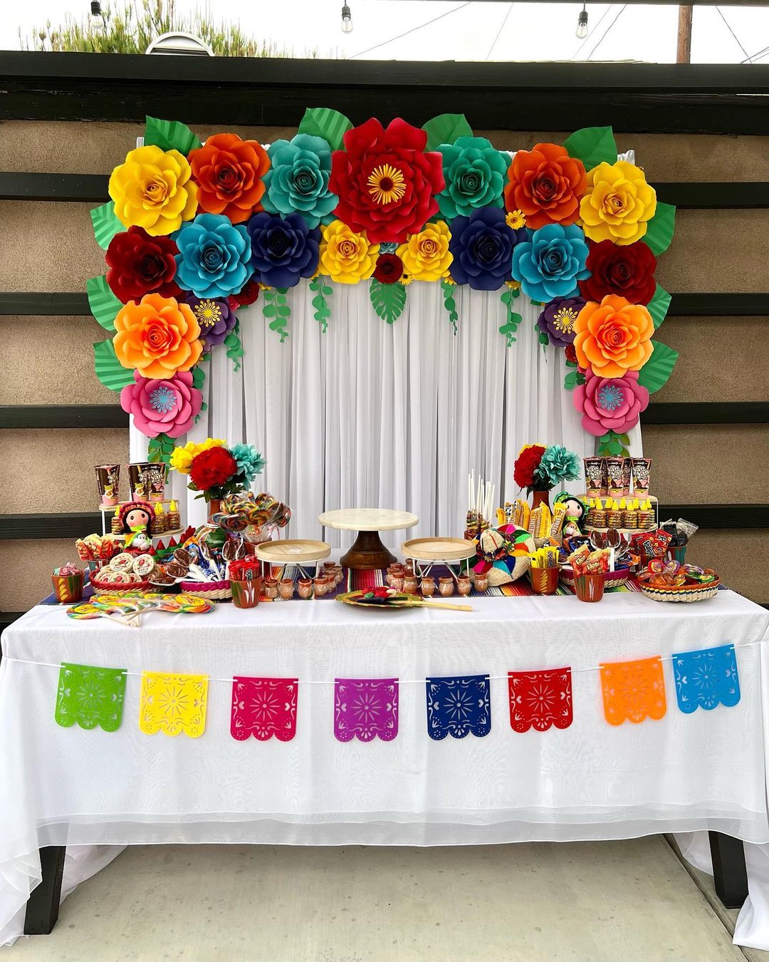 decoración fiesta mexicana con globos