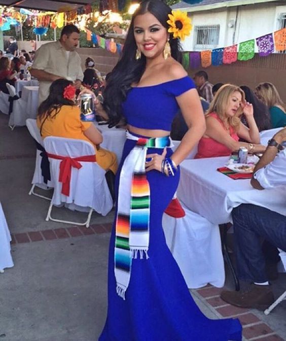 vestidos para fiesta mexicana mujer