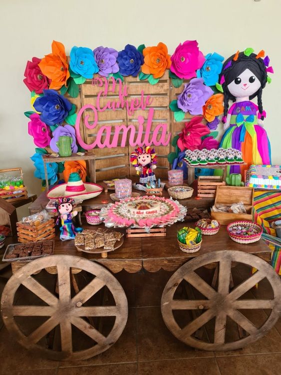 fiesta mexicana para niña de 1 año