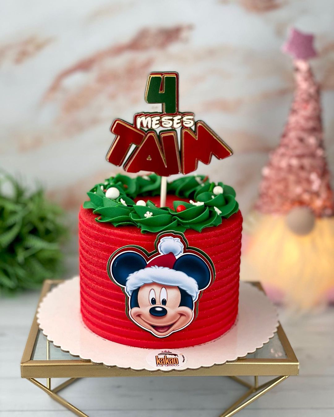 cake Mickey navideño