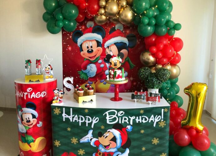 cumpleaños Mickey de navidad