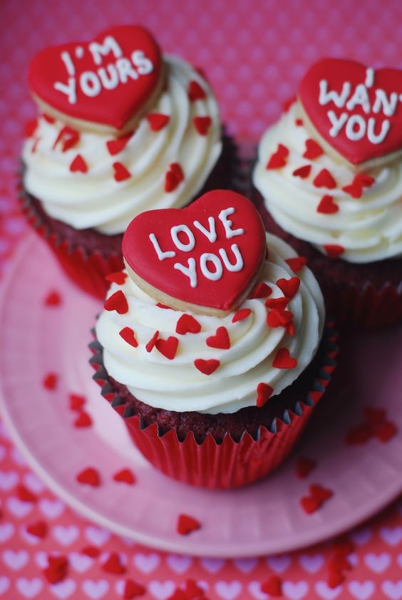cupcakes san Valentín