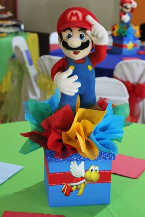 Centros de mesa Super Mario