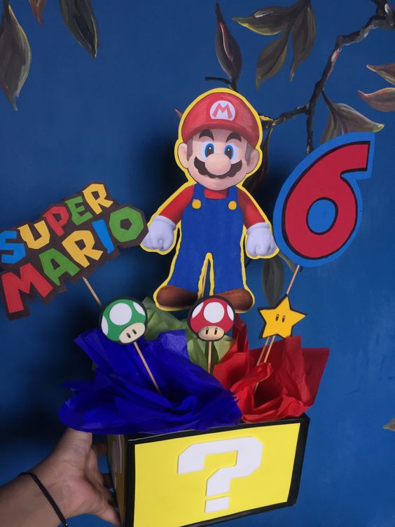 Centros de mesa Super Mario