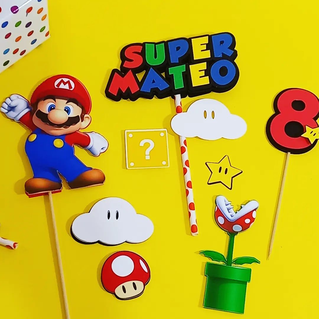 Ideas para decorar tu fiesta de Super Mario Bros - Todo Bonito