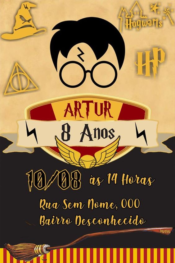 invitación Harry Potter