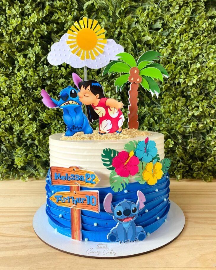 Torta de cumpleaños de Stitch