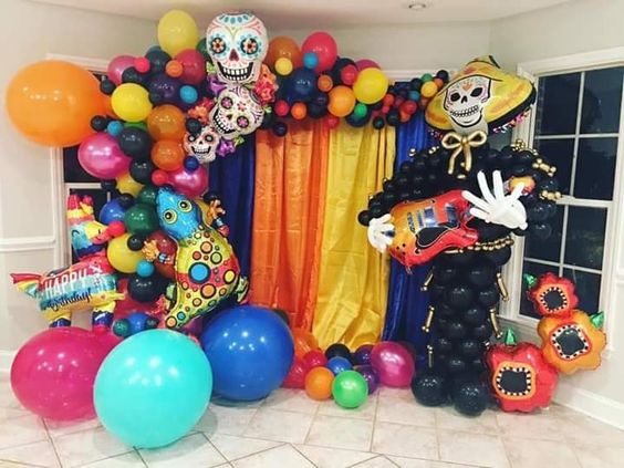 Decoración fiesta de día de muertos 