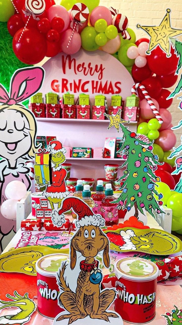 Ideas de decoración cumpleaños del Grinch