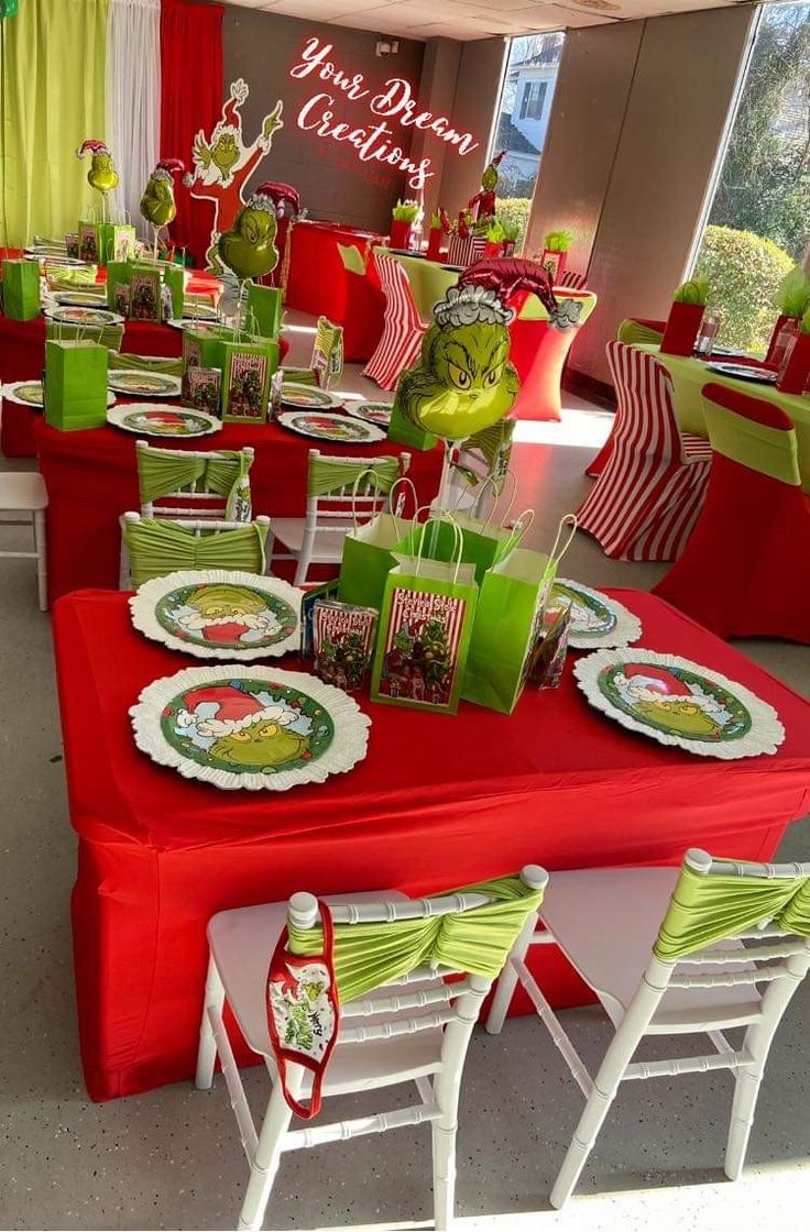 Ideas de decoración cumpleaños del Grinch