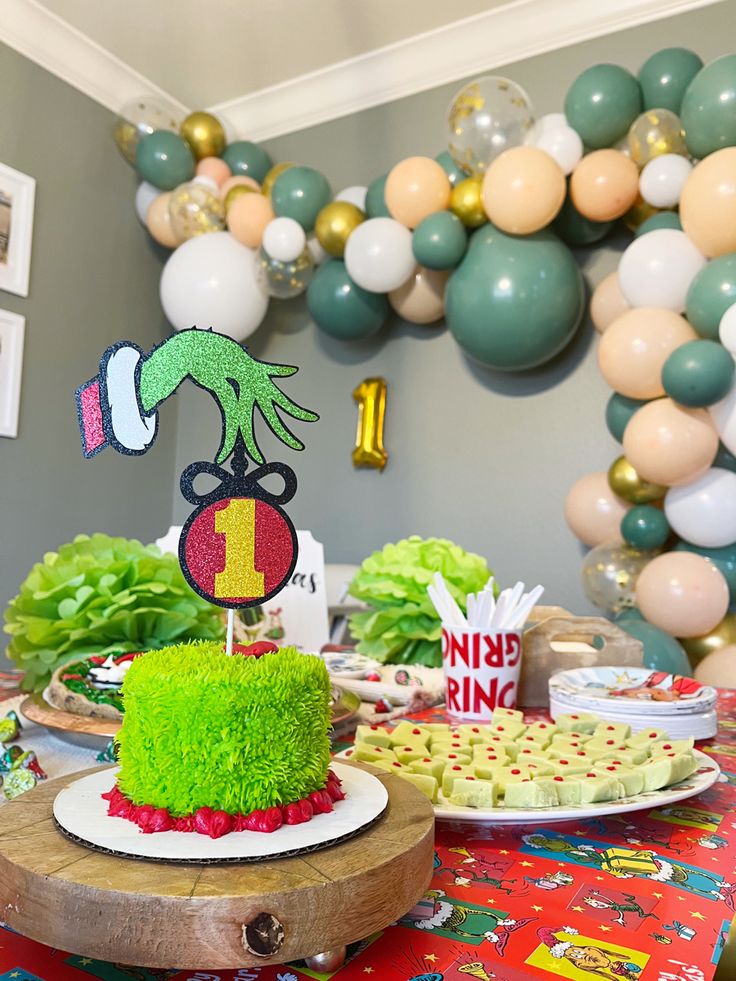 Lindas Ideas para decorar una Fiesta de Cumpleaños del Grinch