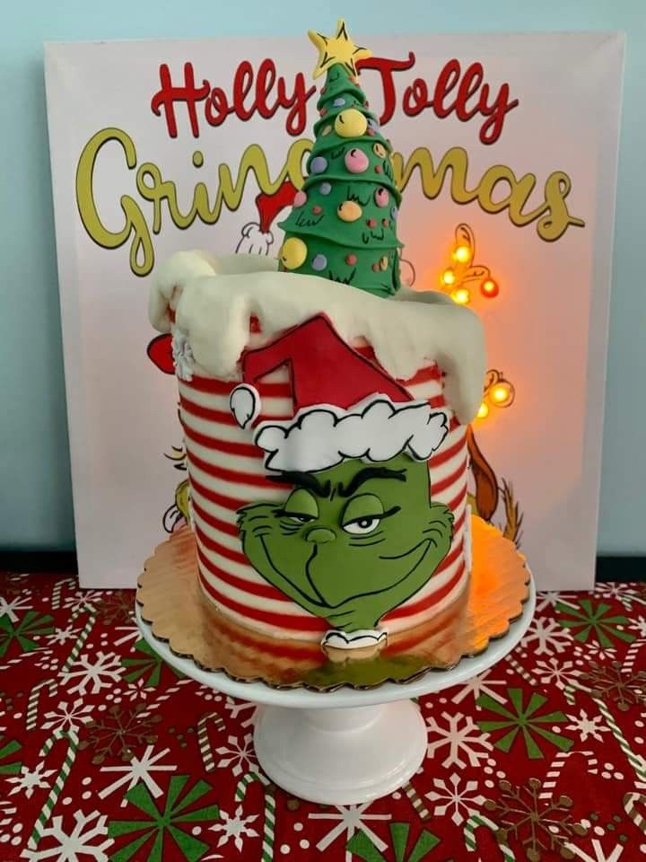 Pastel del Grinch